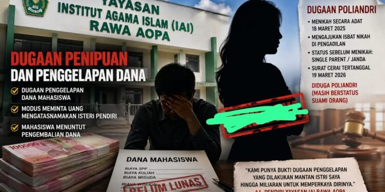 Pendiri IAI Rawa Aopa Ungkap Dugaan Penipuan dan Penggelapan Dana Mantan Istri