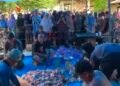 Bahtra Banong Kurban Sapi 1 Ton di Konawe, Warga Onembute Antusias