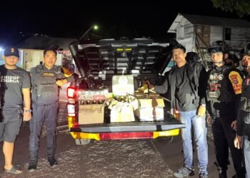 Patroli Ditsamapta Polda Sultra Sita 168 Botol Miras Tanpa Izin