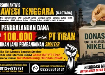 Aksi Satir KASTARA, Publik Diajak Patungan Bangunkan Smelter PT Tiran