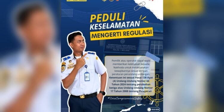 KUPP Molawe Dorong Budaya Keselamatan Pelayaran, Ini Aturannya