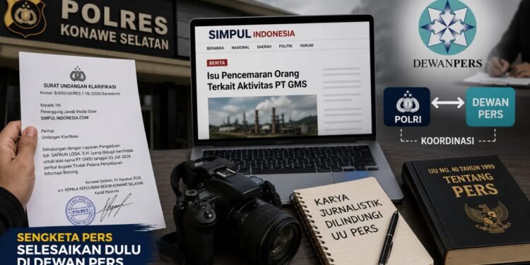 Sengketa Pemberitaan PT GMS Berujung Laporan Polisi, Bakornas LKBHMI: Tempuh Mekanisme Pers