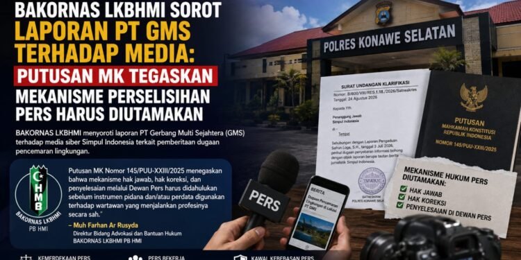 Kasus PT GMS dan Simpul Indonesia, BAKORNAS LKBHMI Soroti Putusan MK