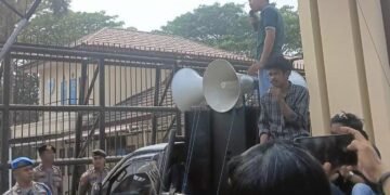 SAC Kembali Demo Polda Sultra, Desak Usut Dugaan PETI di Bombana