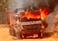 Insiden di Jalan Hauling PT PBI Konut, Mobil Terbakar Saat Beroperasi